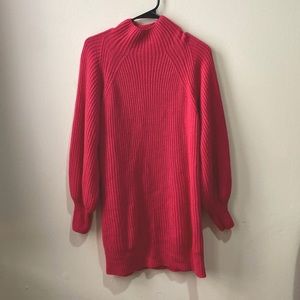 Pink Turtleneck Dress